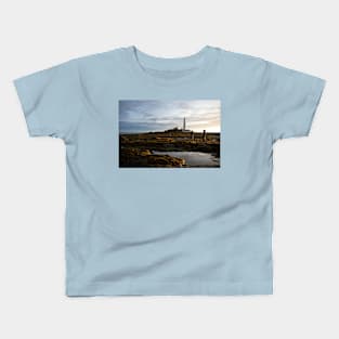 St Mary's Island in October sunshine Kids T-Shirt